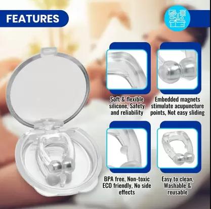 Anti Snoring Nose Clip Device for Men Women Nasal Strips Stops Snoring Stopper Anti-snoring Device  (Nose Clip)